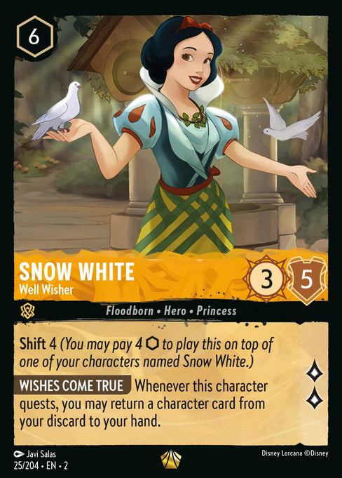 Snow White - Well Wisher Disney Lorcana card