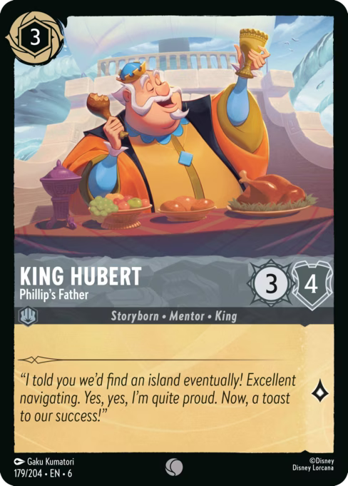 King Hubert - Phillip's Father Disney Lorcana card