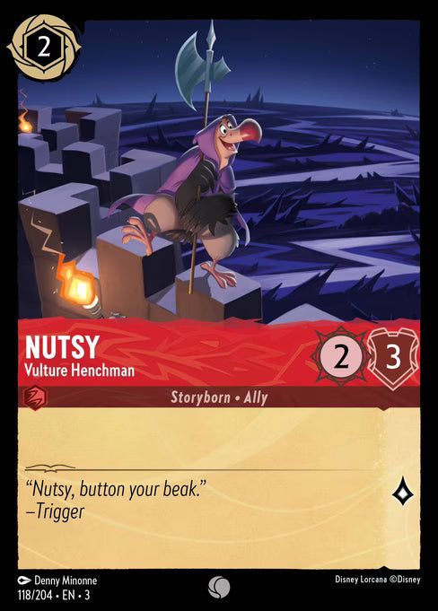 Nutsy - Vulture Henchman Disney Lorcana card