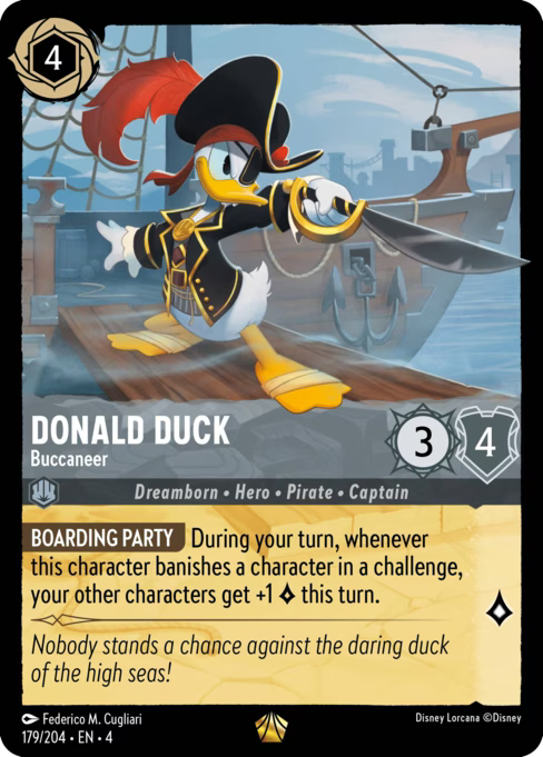 Donald Duck - Buccaneer Disney Lorcana card