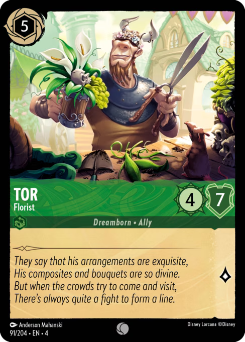 Tor - Florist Disney Lorcana card