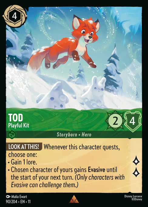 Tod - Playful Kit Disney Lorcana card