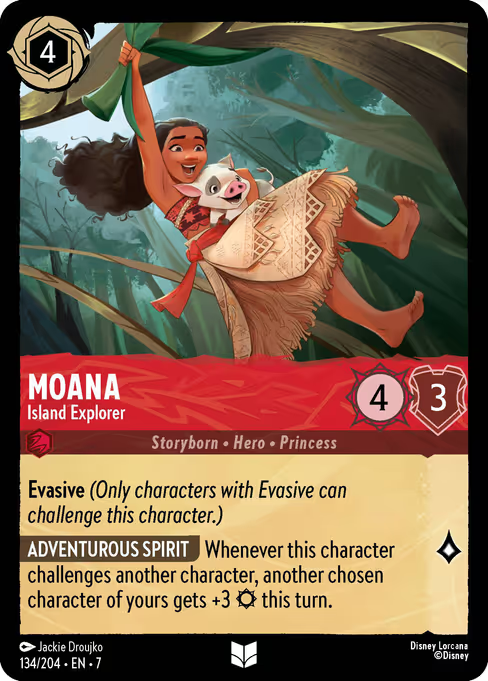 Moana - Island Explorer Disney Lorcana card