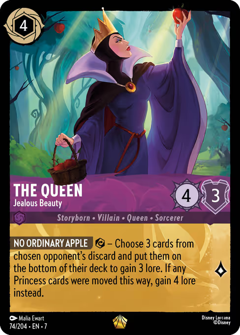 The Queen - Jealous Beauty Disney Lorcana card