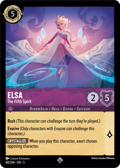 Elsa - The Fifth Spirit Disney Lorcana card