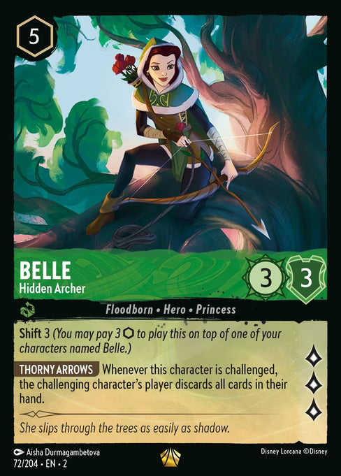 Belle - Hidden Archer Disney Lorcana card