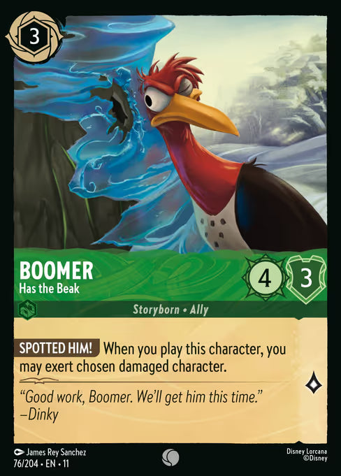 Boomer - Has the Beak Disney Lorcana card