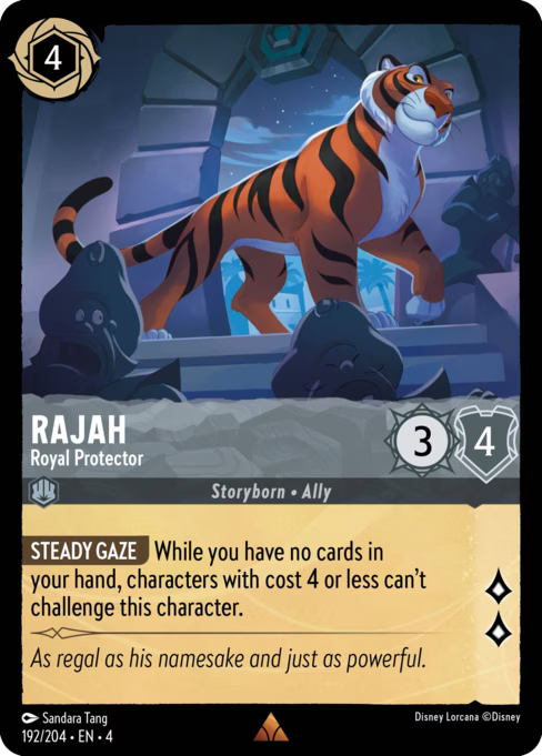 Rajah - Royal Protector Disney Lorcana card