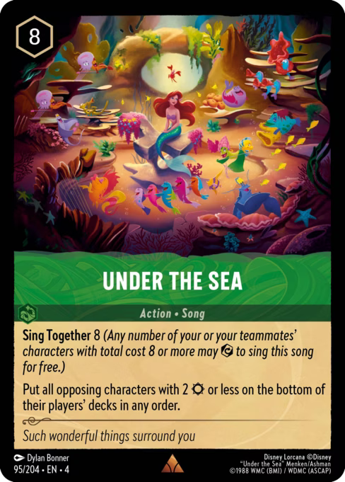 Under the Sea Disney Lorcana card