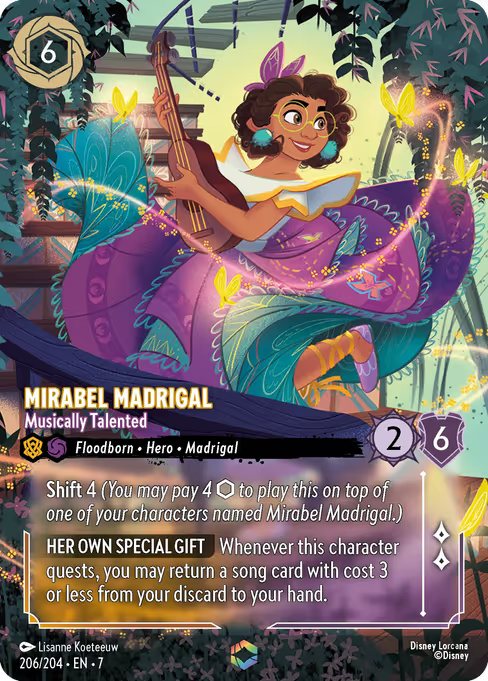 Mirabel Madrigal - Musically Talented Disney Lorcana card