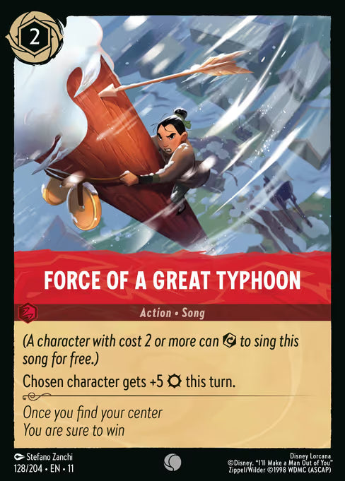 Force of a Great Typhoon Disney Lorcana card