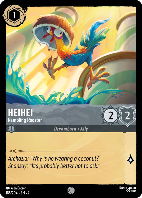 Heihei - Rambling Rooster Disney Lorcana card