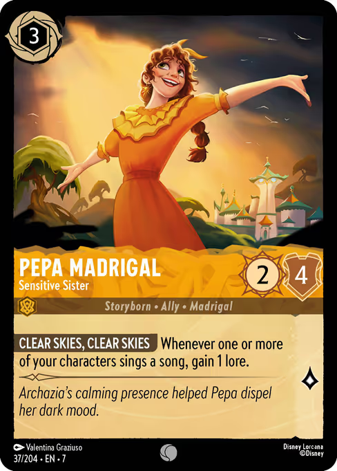 Pepa Madrigal - Sensitive Sister Disney Lorcana card