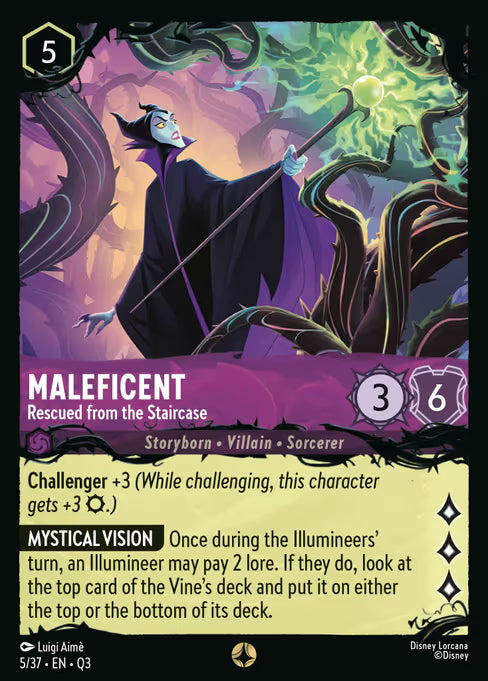 Maleficent - Rescued from the Staircase Disney Lorcana card