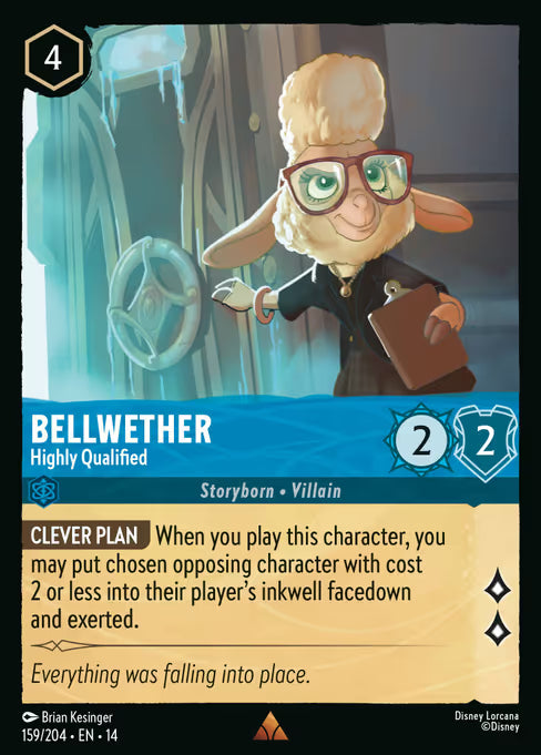 Bellwether - Highly Qualified Disney Lorcana card