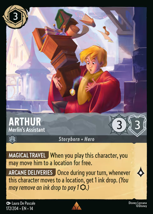 Arthur - Merlin's Assistant Disney Lorcana card