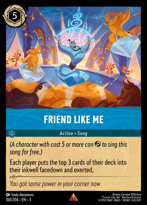 Friend Like Me Disney Lorcana card