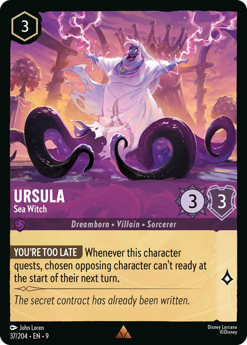 Ursula - Sea Witch Disney Lorcana card