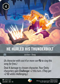 He Hurled His Thunderbolt Disney Lorcana card
