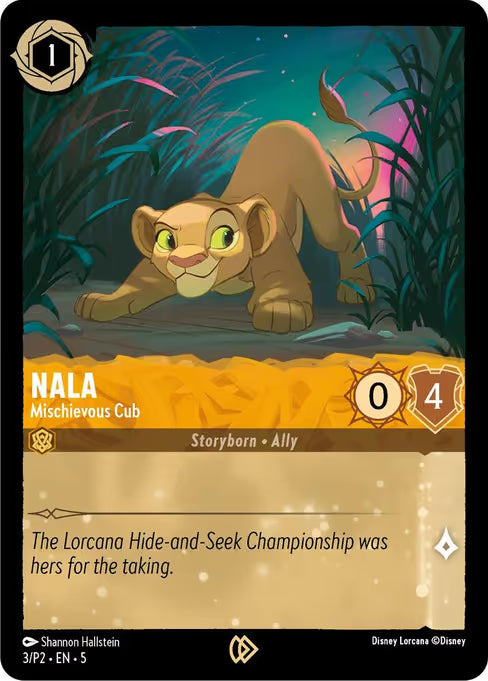 Nala - Mischievous Cub Disney Lorcana card