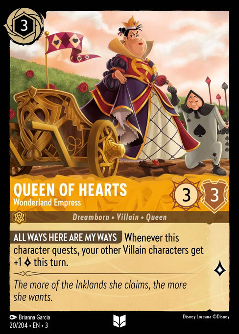 Queen of Hearts - Wonderland Empress Disney Lorcana card