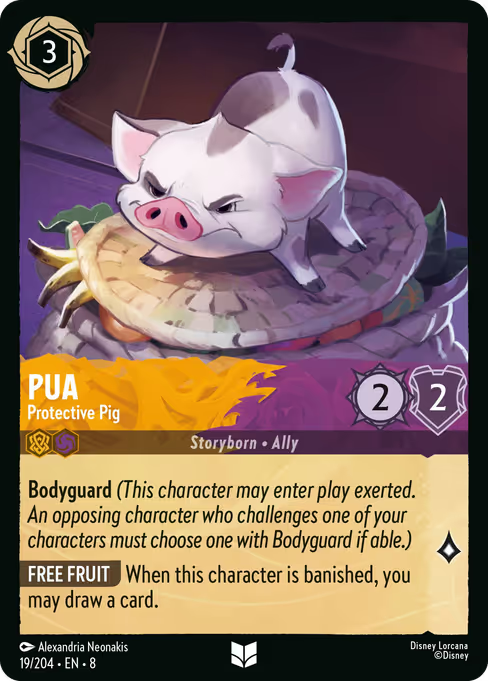 Pua - Protective Pig Disney Lorcana card
