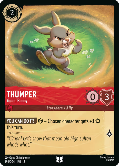 Thumper - Young Bunny Disney Lorcana card