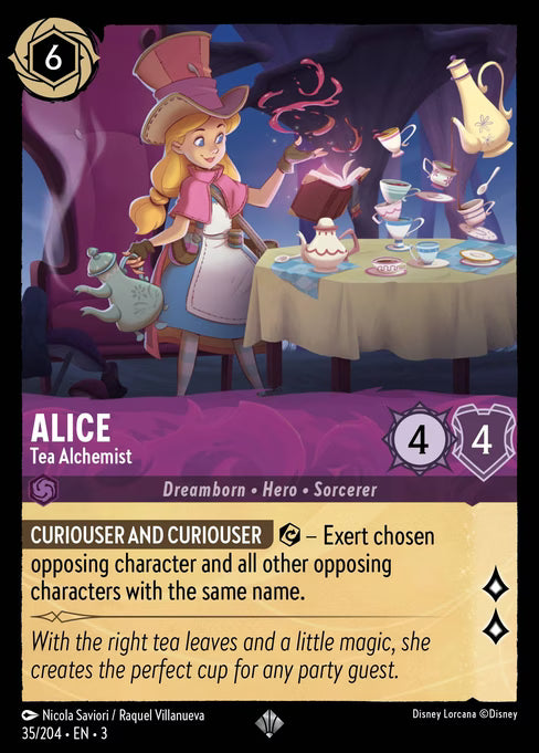 Alice - Tea Alchemist Disney Lorcana card