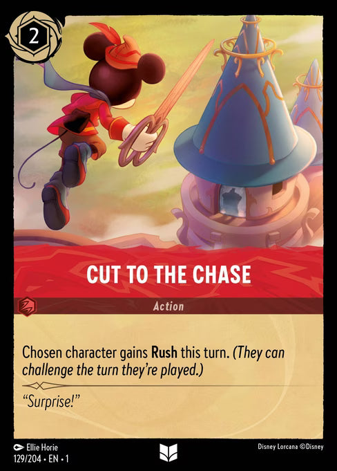 Cut to the Chase Disney Lorcana card