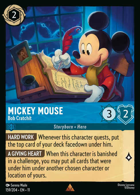 Mickey Mouse - Bob Cratchit Disney Lorcana card