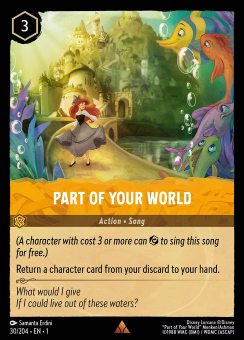 Part of Your World Disney Lorcana card