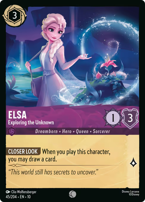 Elsa - Exploring the Unknown Disney Lorcana card