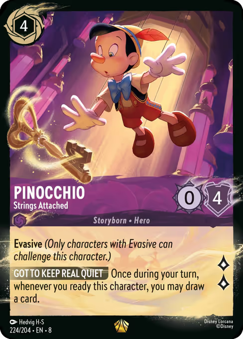 Pinocchio - Strings Attached Disney Lorcana card