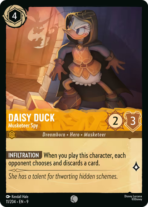 Daisy Duck - Musketeer Spy Disney Lorcana card