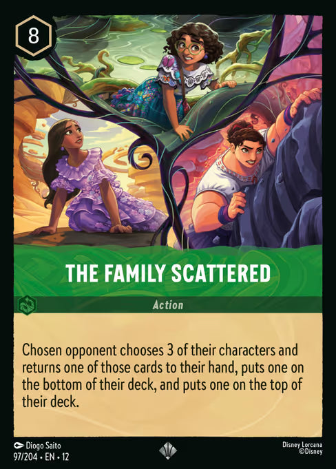 The Family Scattered Disney Lorcana card