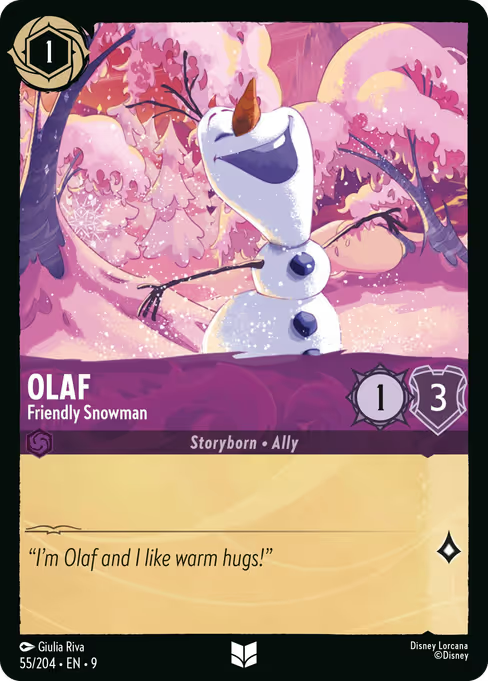 Olaf - Friendly Snowman Disney Lorcana card