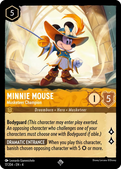 Minnie Mouse - Musketeer Champion Disney Lorcana card