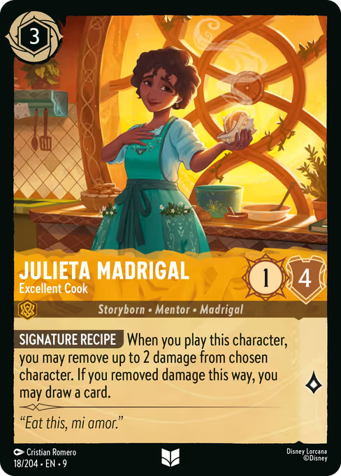 Julieta Madrigal - Excellent Cook Disney Lorcana card
