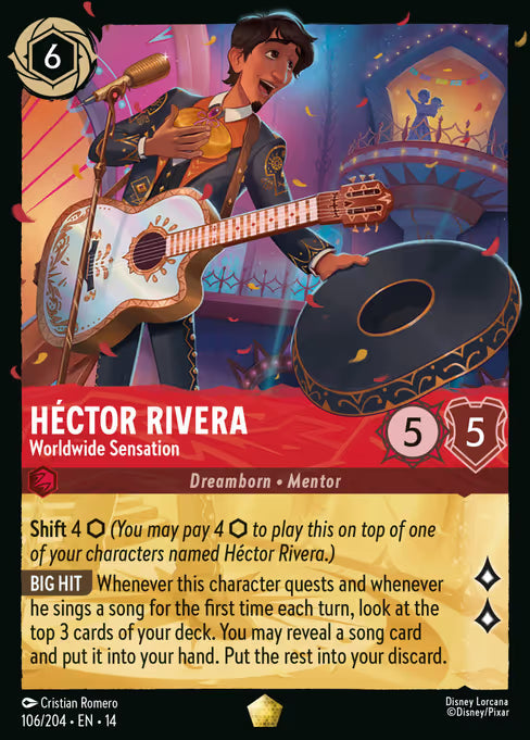 Héctor Rivera - Worldwide Sensation Disney Lorcana card
