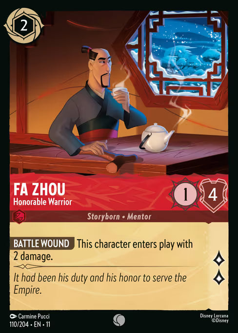 Fa Zhou - Honorable Warrior Disney Lorcana card