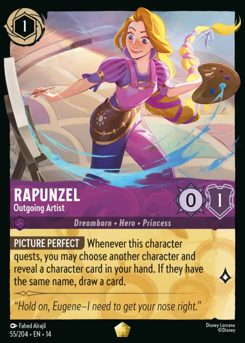 Rapunzel - Outgoing Artist Disney Lorcana card