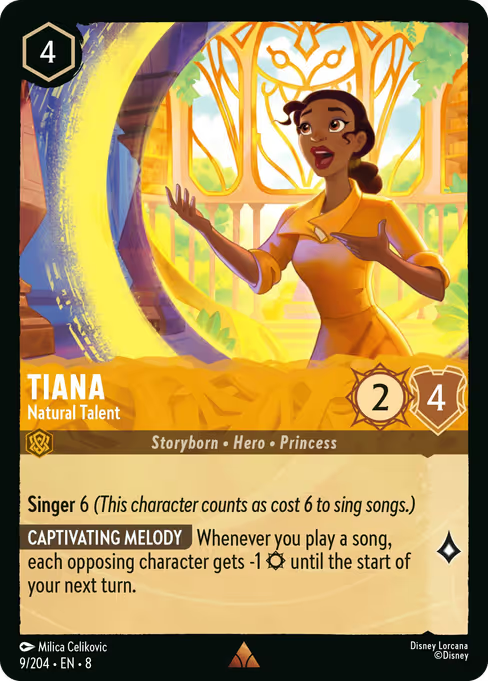 Tiana - Natural Talent Disney Lorcana card