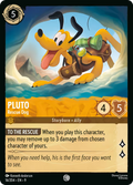 Pluto - Rescue Dog Disney Lorcana card