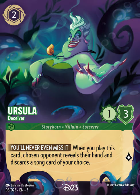 Ursula - Deceiver Disney Lorcana card