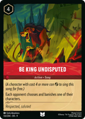 Be King Undisputed Disney Lorcana card