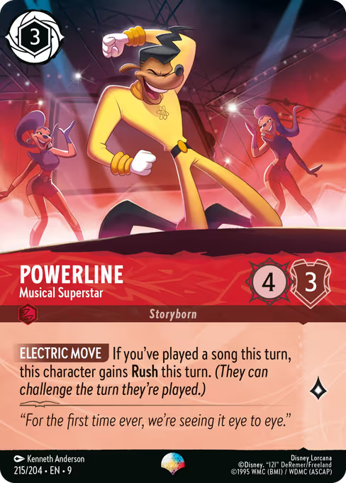 Powerline - Musical Superstar Disney Lorcana card