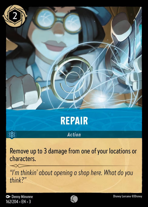Repair Disney Lorcana card