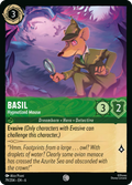 Basil - Hypnotized Mouse Disney Lorcana card