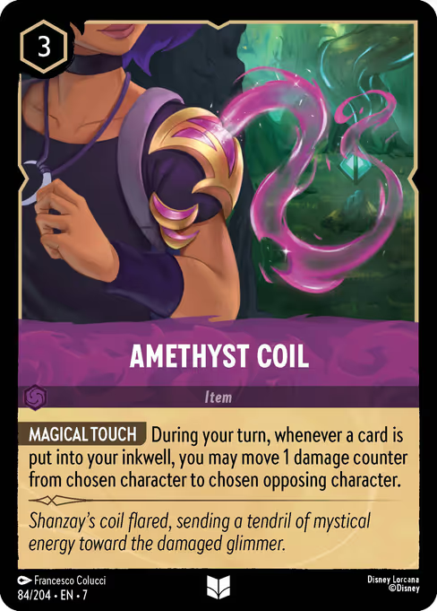 Amethyst Coil Disney Lorcana card