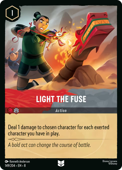 Light the Fuse Disney Lorcana card